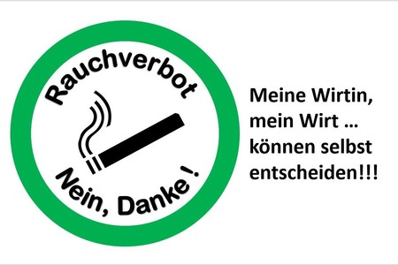 Poza petiției:Beibehaltung der derzeitigen Regelung für Rauchen in der Gastronomie