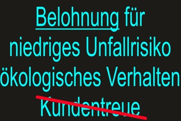 Bild der Petition Belohnung bei KFZ-Versicherung für niedriges Unfallrisiko statt für Kundentreue