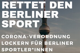 Bild der Petition: Berliner Sportkultur retten - Corona-Verordnung anpassen!