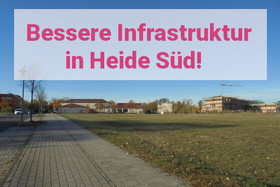 Slika peticije:Bessere Infrastruktur in Heide Süd – Umsetzung des geplanten REWE-Marktes