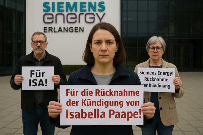 Bild der Petition Betriebsrätin Isabella Paape – Kündigung zurücknehmen, Kandidatur ermöglichen!
