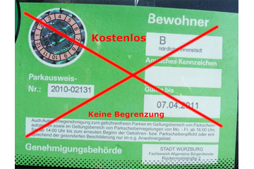 Bild der Petition Bist du auch für kostenlose Bewohnerparkausweise ?