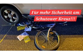 Bild der Petition: Bitte keine Schwerverletzten mehr am Schutower Kreuz! Ampelschaltung endlich ändern!