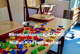 Kép a petícióról:#BrandenburgsagtDANKE - Notfall-Kita beitragsfrei!