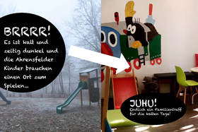 Photo de la pétition :BRRRR! Es ist kalt und dunkel und die Ahrensfelder Kinder brauchen einen Ort zum Spielen!