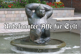 Φωτογραφία της αναφοράς:Brunnen in Westerland: Unbekannter Affe statt Dicke Wilhelmine