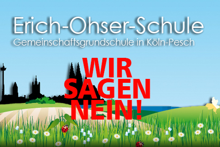 Малюнок петиції:Bürgerbegehen gg. Aufnahme von ausschließlich männlichen Flüchtl. in der Erich-Ohser-Schule Pesch