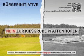 Bild der Petition: Bürgerinitiative NEIN zur Kiesgrube Pfaffenhofen