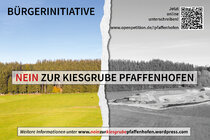 Bürgerinitiative NEIN zur Kiesgrube Pfaffenhofen