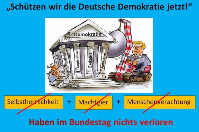 Imagen de la petición Bundestagswahlzulassung einschränken - keine unheilvollen Charaktereigenschaften an die Macht
