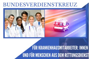 Bild der Petition Bundesverdienstkreuz für Rettungskräfte und Krankenhauspersonal
