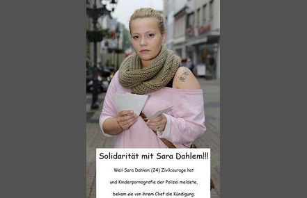 Petīcijas attēls:Bundesverdienstkreuz für Sara Dahlem