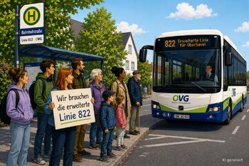 Peticijos vaizdas Buslinie 822 als "Schulbus" erhalten: Schulweg für Kinder aus Bergfelde sichern.