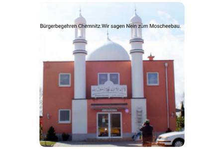 Kép a petícióról:Chemnitzer sagen Nein zu Moscheen in ihrer Stadt