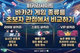Image of the petition: Comparing types of baccarat games on baccarat sites from a beginner's perspective