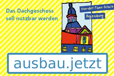 Foto van de petitie:Dachausbau für die Von-der-Tann-Schule - 330 Quadratmeter sollen endlich nutzbar werden!