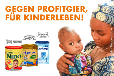Bild der Petition: Danone, Nestlé & Co. gefährden Kinderleben