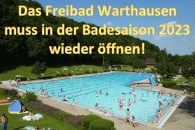 Zdjęcie petycji:Das Freibad Warthausen muss 2023 wieder öffnen.