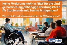 Picture of the petition:kombabb-Kompetenzzentrum NRW steht vor dem AUS – wir brauchen Eure Unterstützung!