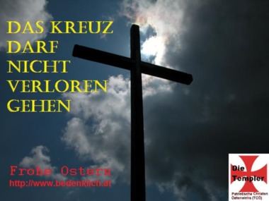Kép a petícióról:Das Kreuz darf nicht verloren gehen