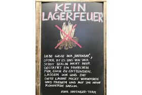 Foto della petizione:Das Lagerfeuer muss brennen - "gestrandet" bleibt warm!