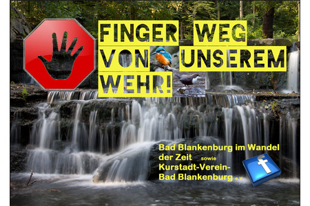 Slika peticije:Das Schwarza-Wehr in Bad Blankenburg muss erhalten bleiben