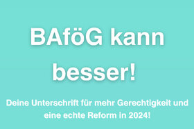Imagen de la petición:Deine Stimme für mehr Gerechtigkeit und eine echte Reform des BAföG in 2024!