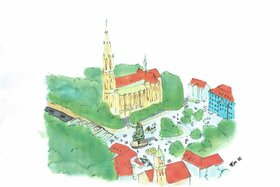 Bild der Petition: Den Giesinger Kirchplatz bauen: Leben statt Verkehr