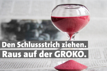 Bild der Petition Den Schlussstrich ziehen. Raus aus der GroKo.