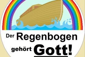 Lūgumraksta attēls: Der Regenbogen muss als jüdisch-christliches Symbol erhalten bleiben