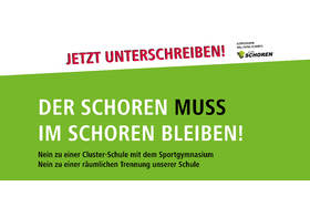 Picture of the petition:Appell: Der Schoren muss im Schoren bleiben