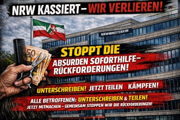 Bild der Petition Schluss mit den Soforthilfe‑Rückforderungen NRW