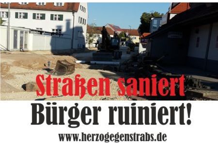 Bild der Petition: Der Straßenausbaubeitrag soll in Herzogenaurach abgeschafft werden