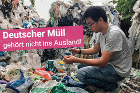 Kép a petícióról:Deutscher Plastikmüll soll in Deutschland bleiben!