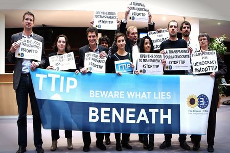 Bilde av begjæringen:Deutschland fordert die bedingungslose Offenlegung aller TTIP Texte