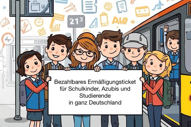 Obrázek petice Deutschlandticket bezahlbar halten – Preissteigerung für Studierende, Azubis und Schüler stoppen!