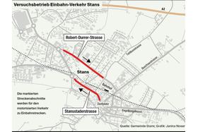 Bild der Petition: Die Einbahnstrasse in der Gemeinde Stans ist Kantonal abzustimmen (Kantonsstrasse)!