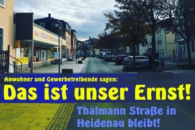 Picture of the petition:Die Ernst-Thälmann-Straße soll bleiben. Gegen eine Umbenennung.