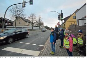 Bild på petitionen:Die Kinder brauchen einen sicheren Schulweg!  Sichert die Fußgängerampel an der Spengerstraße!