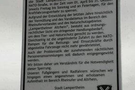 Bild der Petition: Die NATO-Straße in Lampertheim, der Weg zum Rhein, soll immer und für jeden zugänglich sein!
