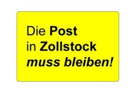 Bild der Petition: Die Post am Gottesweg in Zollstock muss bleiben!