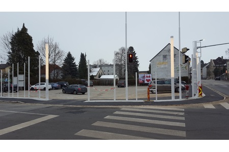 Bilde av begjæringen:Die Zufahrt zum Kutsam Parkplatz ist zu eng.