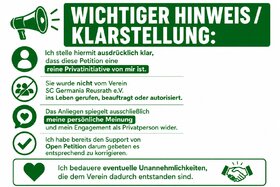 Bild der Petition: Die Zukunft steht im Abseits: Schluss mit der Blockade beim SC Germania Reusrath!