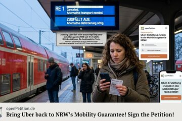 Image of the petition Stop the Digital Paradox: Bring Uber back to NRW's Mobility Guarantee!