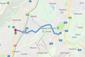 Малюнок петиції:Direkte Busverbindung Feldkirch Bhf - Ruggell Industriegebiet - Sennwald Industriegebiet - Salez Bhf