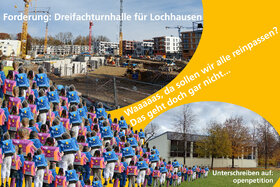 Kuva vetoomuksesta:Dreifachturnhalle für Lochhausen