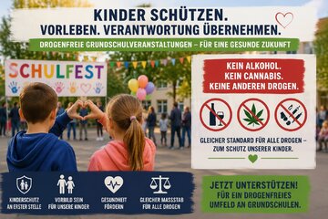 Image of the petition Drogenfreie Veranstaltungen an Grundschulen