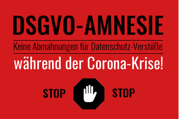 Bild der Petition DSGVO-AMNESTIE wegen Corona Covid-19