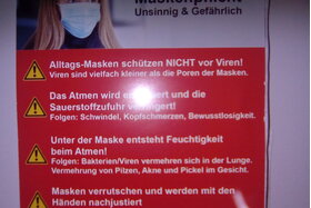 Bild der Petition: An end oft using masks in 
German-Swiss-Cantons