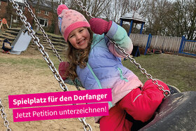 Kép a petícióról:Einen Spielplatz für den Dorfanger